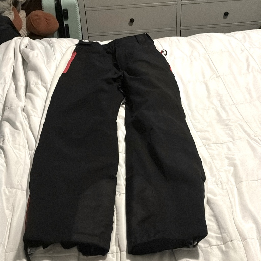 Superdry Black Sweatpants with Red Accents
